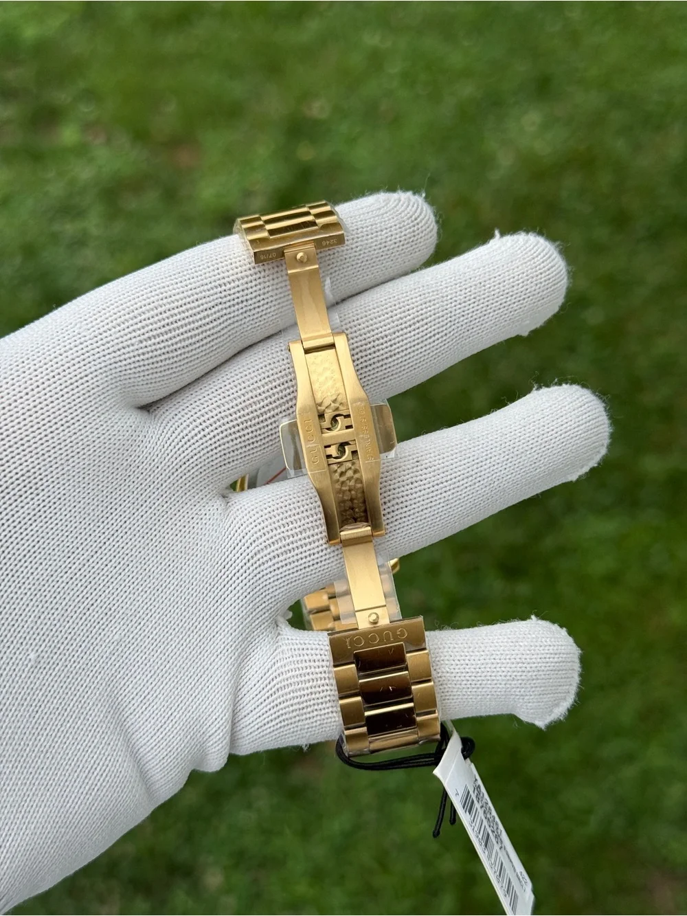 GUCCI G-Timeless Gold-Tone Stainless Steel Watch Mens